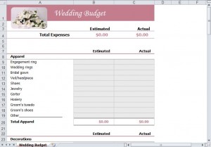 FREE Wedding on a Budget Template