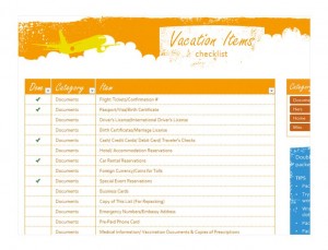Free Vacation Travel Checklist