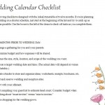 Free Planning a Wedding Checklist