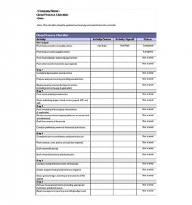 Free Accounting Checklist