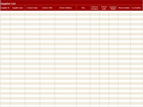 Supplier Checklist | Supplier Audit Checklist