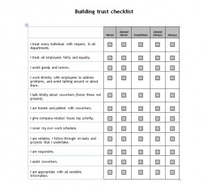 Free Building Trust Checklist
