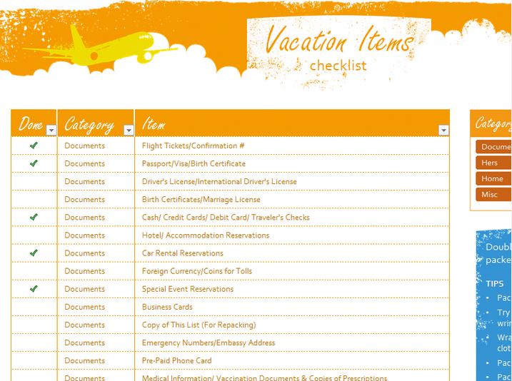 beach vacation checklist for families