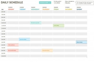 Daily Schedule Checklist Free