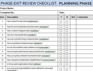 Project Planning Phase Review